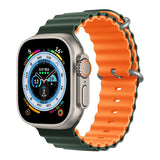 Ocean Strap for Apple Watch Ultra 2 Band 49mm 44mm 40mm 45mm 41mm 42mm 46mm 38mm Silicone Bracelet iWatch Series 10 9 SE 8 7 6 5