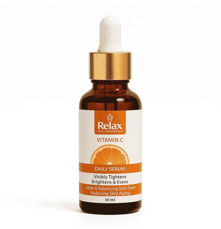 Relax Vitamin C Daily Face Serum – Anti-Aging & Hydrating Formula for Healthy Radiant Skin (30ml)