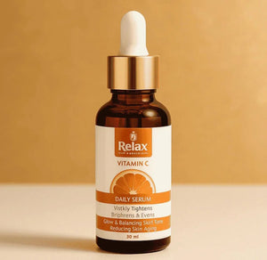 Relax Vitamin C Daily Face Serum – Anti-Aging & Hydrating Formula for Healthy Radiant Skin (30ml)