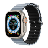 Ocean Strap for Apple Watch Ultra 2 Band 49mm 44mm 40mm 45mm 41mm 42mm 46mm 38mm Silicone Bracelet iWatch Series 10 9 SE 8 7 6 5