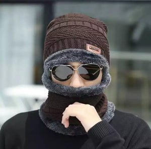 Cozy wool Beanie and Neck Warmer Set 2 pcs