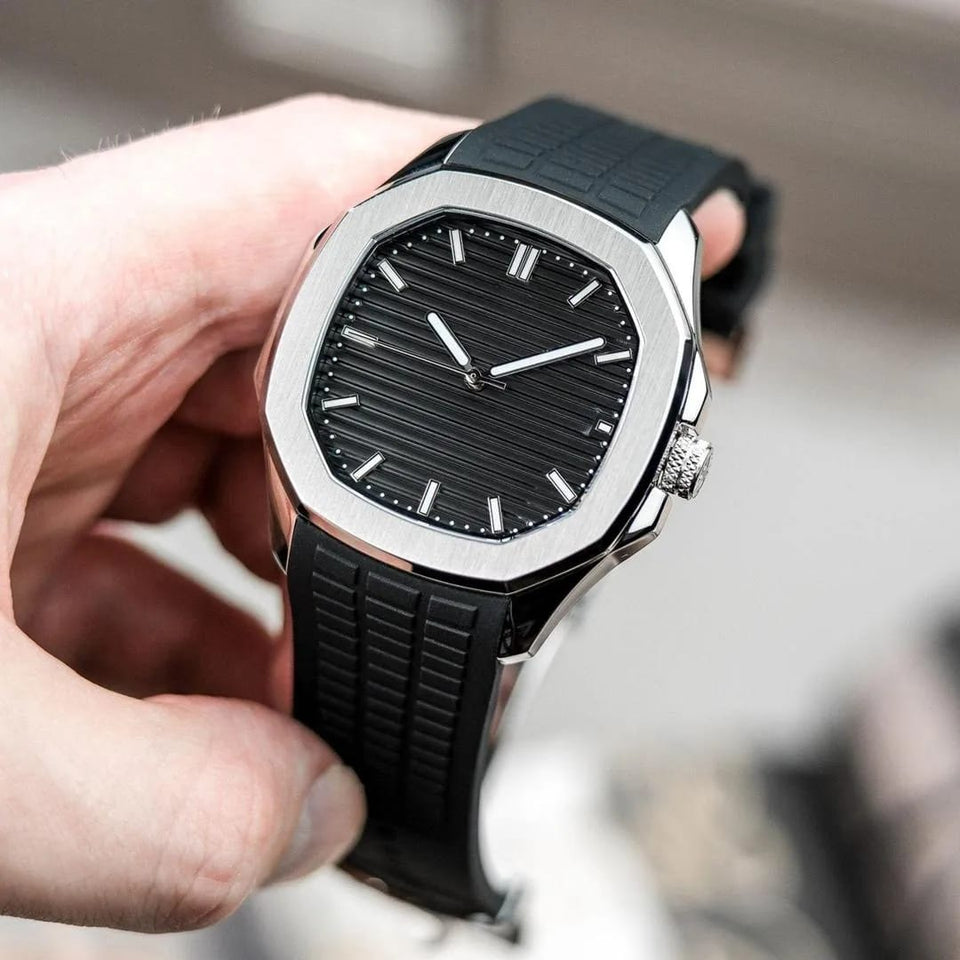 Men's Movement: Quartz, Water Resistant Watch Watch For Mens Nautilus Design Rubber Strap | Watch For Girls | Watch For Men & Boys | Watch For Boys |