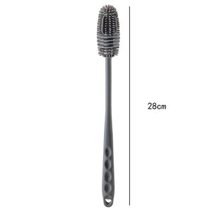 Silicone Milk Bottle Brush Cup Scrubber Glass Cleaner Kitchen Cleaning Tool Long Handle Drink Bottle Glass Cup Cleaning Brush