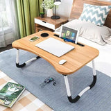 Wooden Laptop Table – Laptop Stand – Floor Table – Laptop Table – Drawing Desk – Bed Tray Table Fold-able – Table Notebook Stand Reading Holder – Study Table – Portable Desk