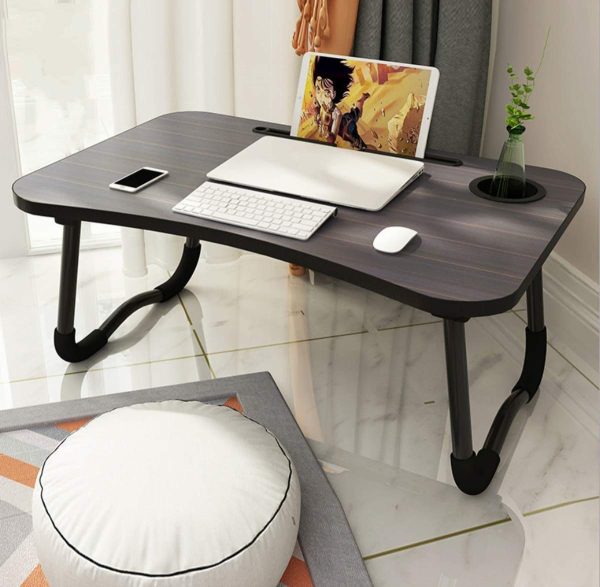 Wooden Laptop Table – Laptop Stand – Floor Table – Laptop Table – Drawing Desk – Bed Tray Table Fold-able – Table Notebook Stand Reading Holder – Study Table – Portable Desk