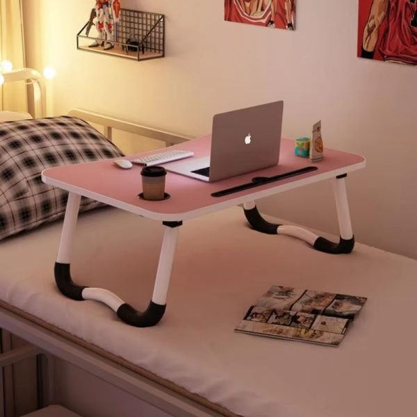 Wooden Laptop Table – Laptop Stand – Floor Table – Laptop Table – Drawing Desk – Bed Tray Table Fold-able – Table Notebook Stand Reading Holder – Study Table – Portable Desk