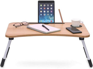 Wooden Laptop Table – Laptop Stand – Floor Table – Laptop Table – Drawing Desk – Bed Tray Table Fold-able – Table Notebook Stand Reading Holder – Study Table – Portable Desk