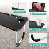 Wooden Laptop Table – Laptop Stand – Floor Table – Laptop Table – Drawing Desk – Bed Tray Table Fold-able – Table Notebook Stand Reading Holder – Study Table – Portable Desk